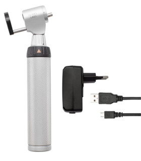 Otoscope HEINE G100 LED tête fendue vétérinaire avec poignée rechargeable BETA4 USB