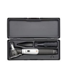 Otoscope mini 3000 LED FO HEINE avec Poignée à piles,  spéculums et étui