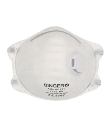 Masque FFP2 coqué à valve boîte de 10