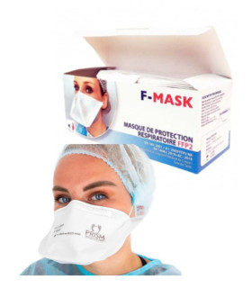 Masque FFP2 NR blanc F-MASK - boîte de 40 masques