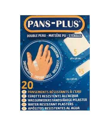 Pansement Aqua Waterproof Boite de 20 Pièces et 2 tailles
